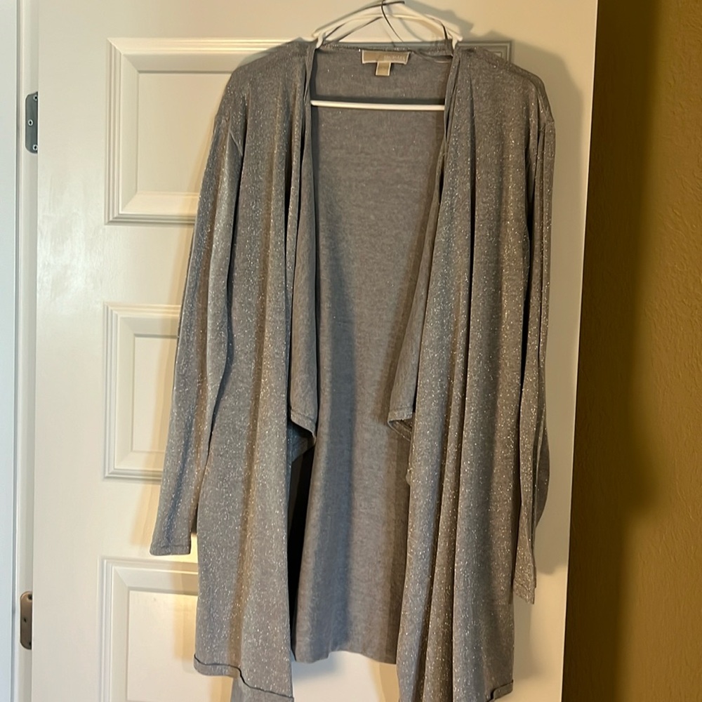 Silver Sparkle Michael Kors Cardigan